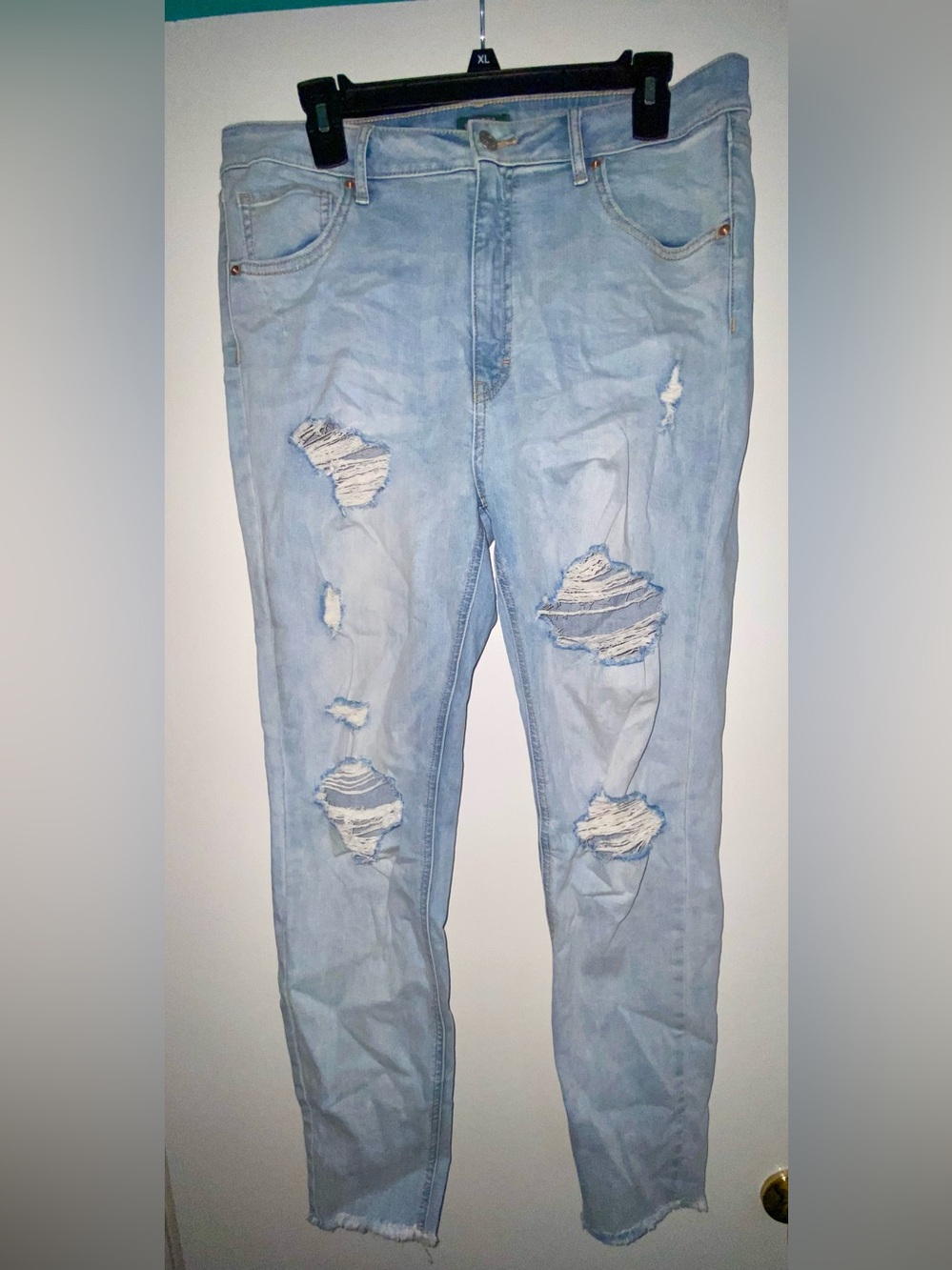 wild fable Light Blue Distressed High Rise Jeans